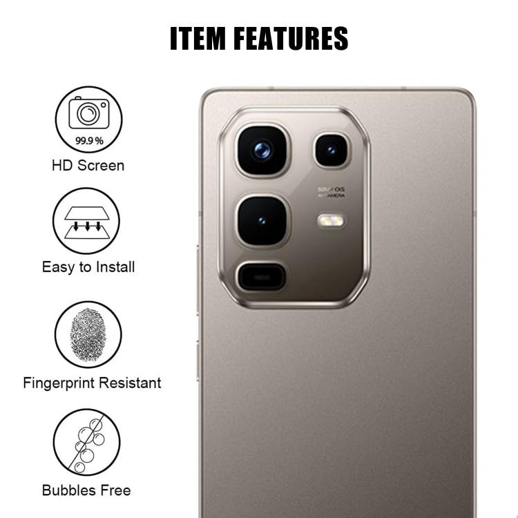For Infinix Note 50 4G Kalebol Transparent HD Anti-Fingerprint AR Integrated Camera Lens Tempered Glass Film