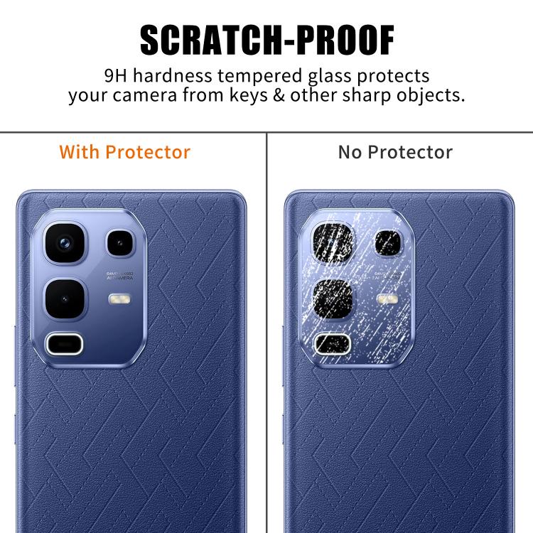 For Infinix Note 50s Kalebol Transparent HD Anti-Fingerprint AR Integrated Camera Lens Tempered Glass Film