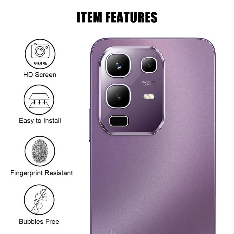For Infinix Note 50x Kalebol Transparent HD Anti-Fingerprint AR Integrated Camera Lens Tempered Glass Film