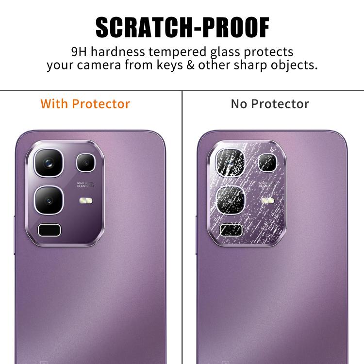 For Infinix Note 50x Kalebol Transparent HD Anti-Fingerprint AR Integrated Camera Lens Tempered Glass Film