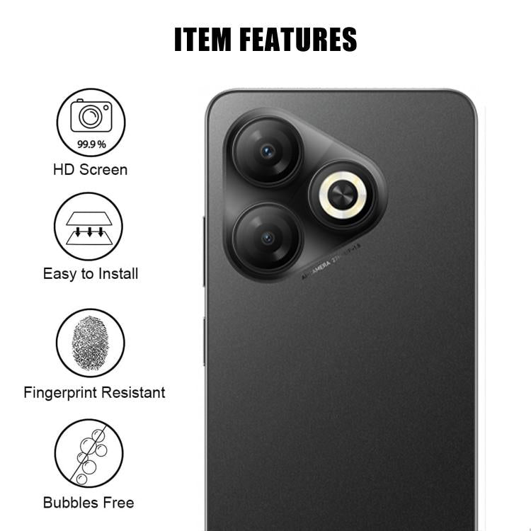 For Infinix Smart 10 HD 4G Kalebol Transparent HD Anti-Fingerprint AR Integrated Camera Lens Tempered Glass Film