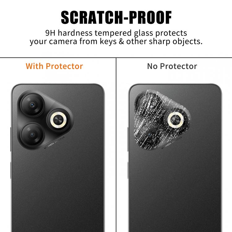 For Infinix Smart 10 HD 4G Kalebol Transparent HD Anti-Fingerprint AR Integrated Camera Lens Tempered Glass Film
