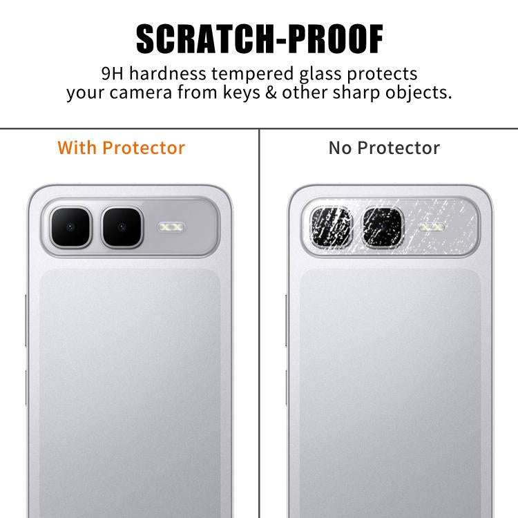 For Infinix Smart 10 Plus 4G Kalebol Transparent HD Anti-Fingerprint AR Integrated Camera Lens Tempered Glass Film
