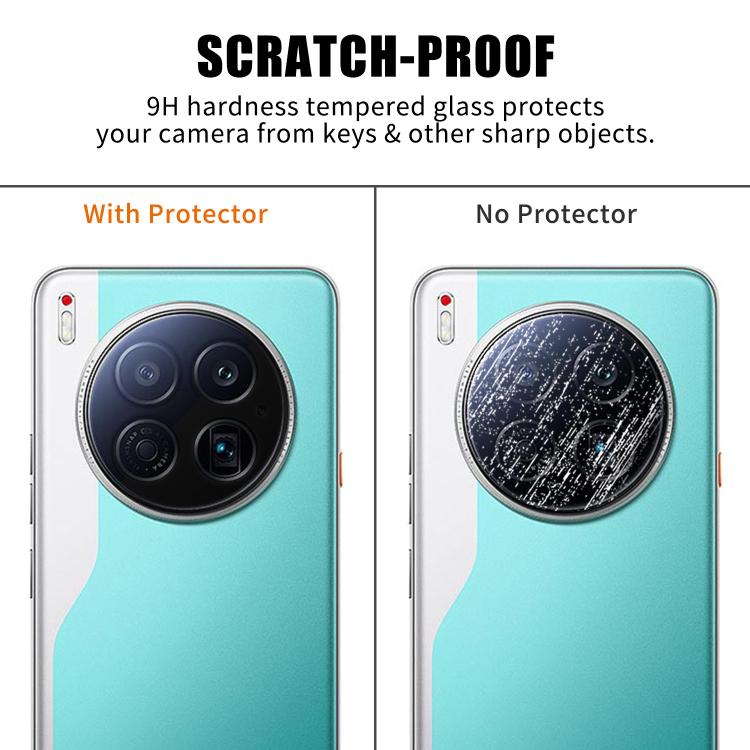 For Tecno Camon 40 Premier 5G Kalebol Transparent HD Anti-Fingerprint AR Integrated Camera Lens Tempered Glass Film