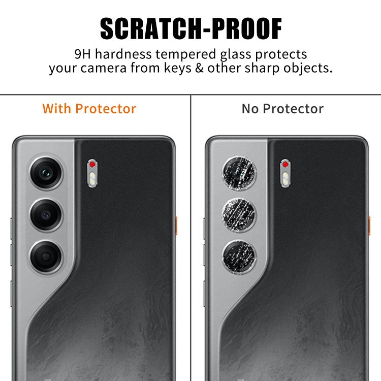 For Tecno Camon 40 Pro 5G Kalebol Transparent HD Anti-Fingerprint AR Integrated Camera Lens Tempered Glass Film