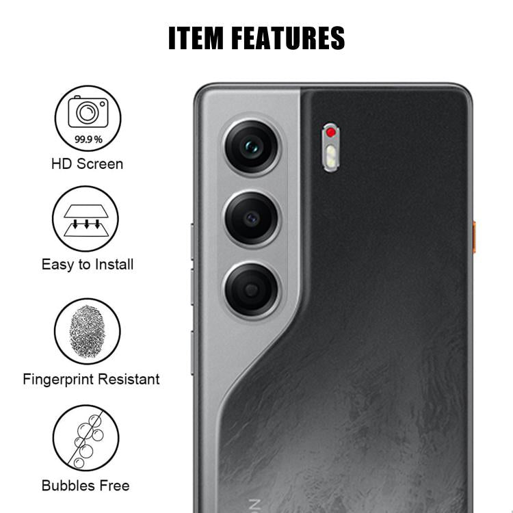 For Tecno Camon 40 / 40 Pro 4G Kalebol Transparent HD Anti-Fingerprint AR Integrated Camera Lens Tempered Glass Film