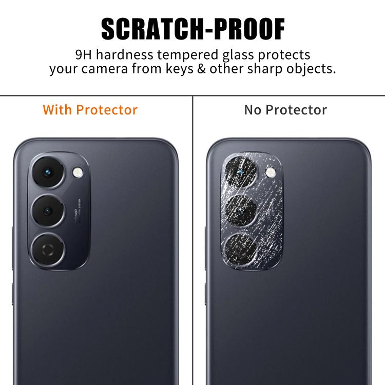 For Tecno Spark 40 Pro+ 4G Kalebol Transparent HD Anti-Fingerprint AR Integrated Camera Lens Tempered Glass Film