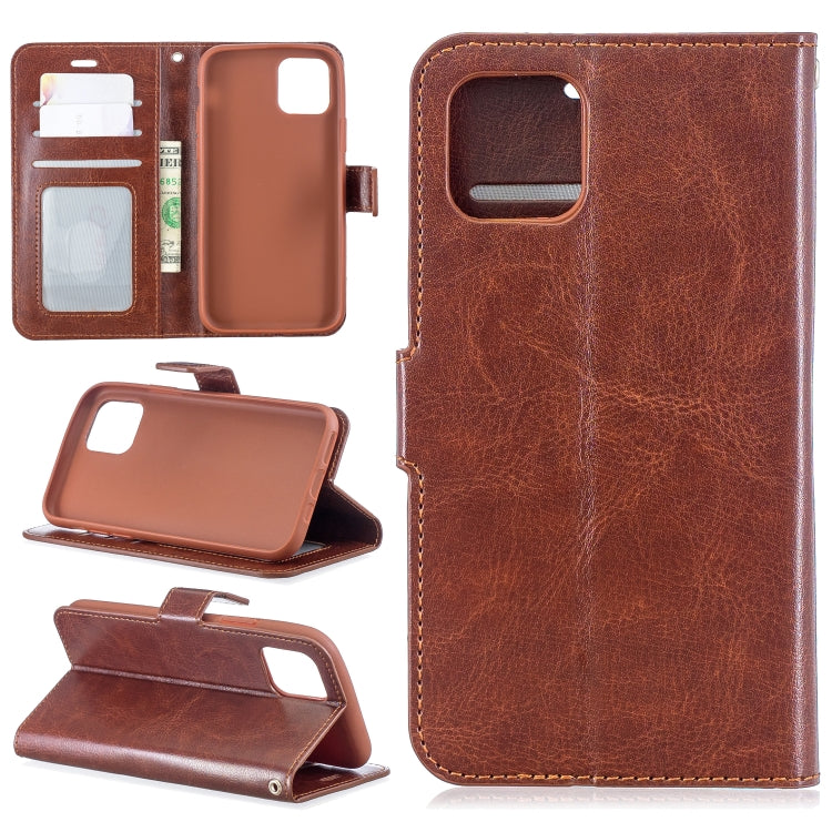 For iPhone 11 Pro Crazy Horse Texture Horizontal Flip Leather Case with Holder & Card Slots & Wallet & Photo Frame