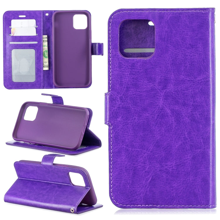 For iPhone 11 Pro Crazy Horse Texture Horizontal Flip Leather Case with Holder & Card Slots & Wallet & Photo Frame