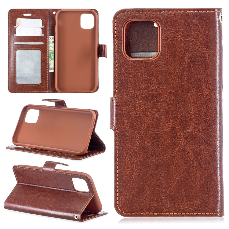 For iPhone 11 Pro Max Crazy Horse Texture Horizontal Flip Leather Case with Holder & Card Slots & Wallet & Photo Frame