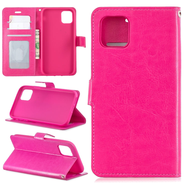 For iPhone 11 Pro Max Crazy Horse Texture Horizontal Flip Leather Case with Holder & Card Slots & Wallet & Photo Frame