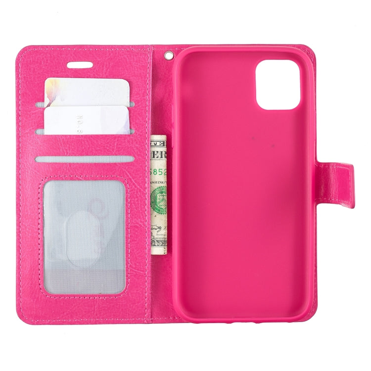 For iPhone 11 Pro Max Crazy Horse Texture Horizontal Flip Leather Case with Holder & Card Slots & Wallet & Photo Frame
