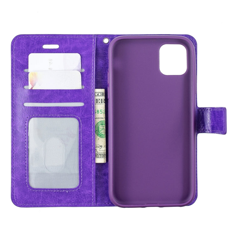 For iPhone 11 Crazy Horse Texture Horizontal Flip Leather Case with Holder & Card Slots & Wallet & Photo Frame for  iPhone 11