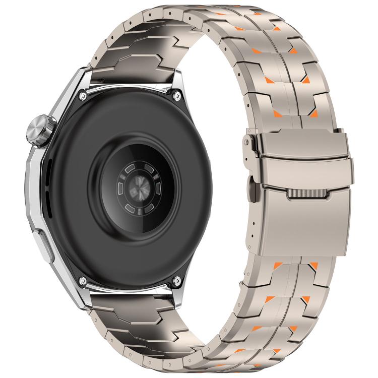 22mm Steel Kongman Folding Clasp Titanium Metal Watch Band