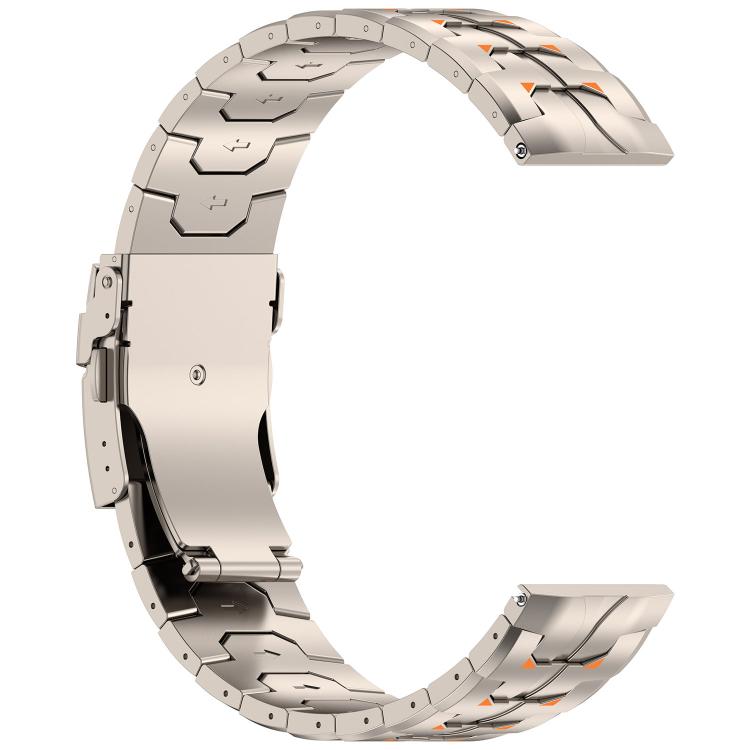 22mm Steel Kongman Folding Clasp Titanium Metal Watch Band