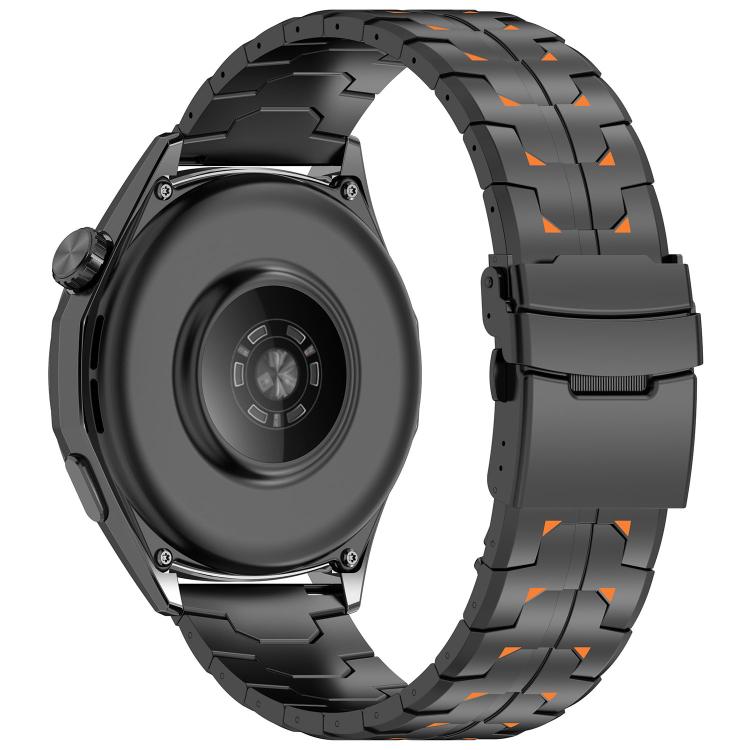 22mm Steel Kongman Folding Clasp Titanium Metal Watch Band
