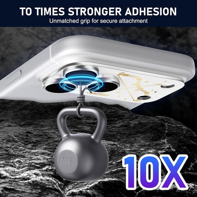 For iPhone 17 Pro Max Twelve Constellations Armor Integrated Full-Coverage Frosted Metal Camera Lens Film, Zodiac:Capricorn