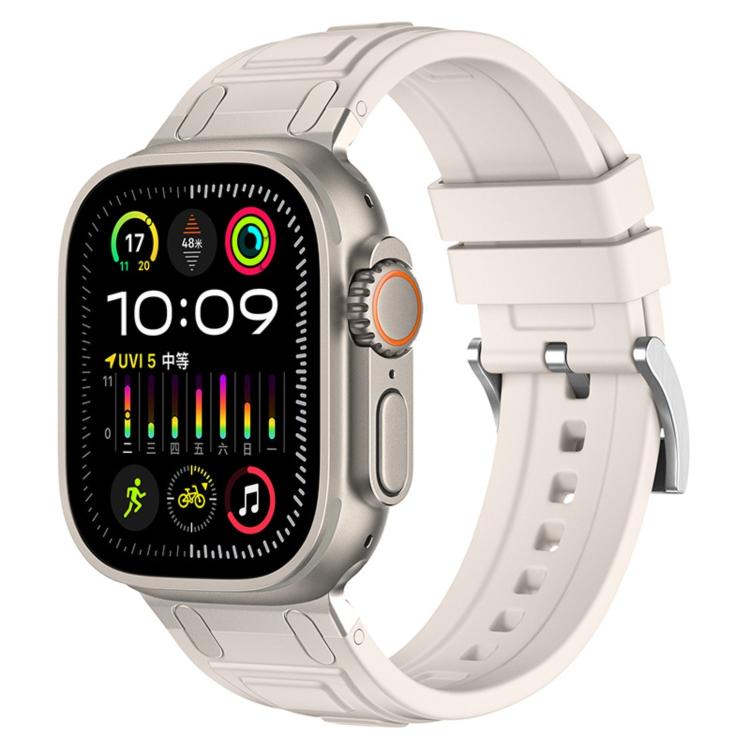 For Apple Watch 42mm / 41mm / 40mm / 38mm Triple-Layer Armour Silicone Watch Band