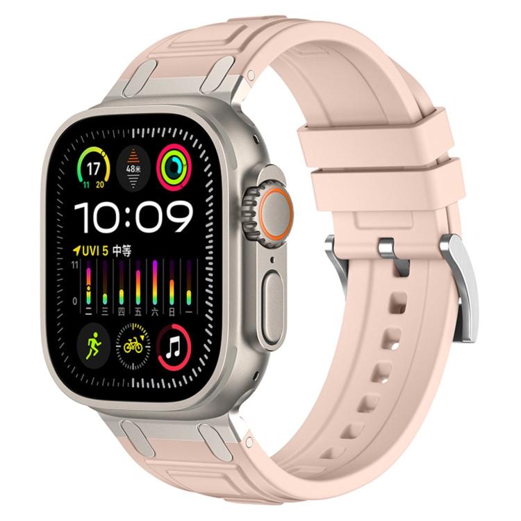 For Apple Watch 42mm / 41mm / 40mm / 38mm Triple-Layer Armour Silicone Watch Band