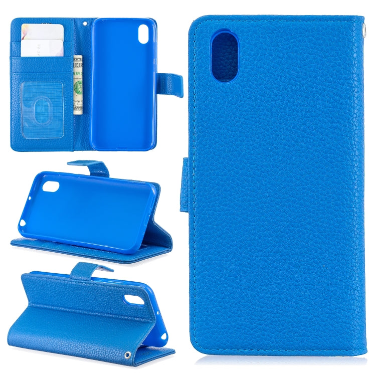 For Huawei Y5 2019 Lychee Texture Horizontal Flip Leather Case with Holder & Card Slots & Wallet & Photo Frame