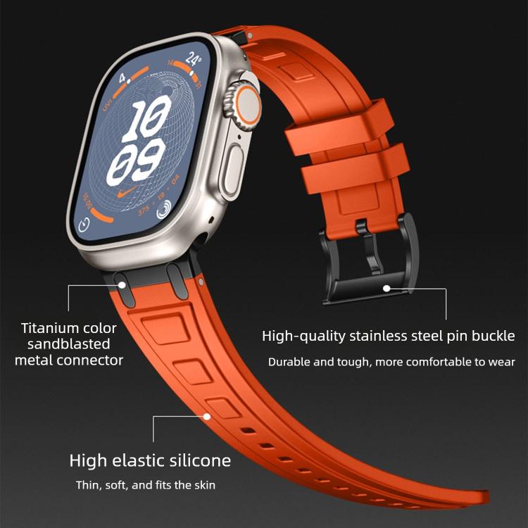 For Apple Watch 42mm / 41mm / 40mm / 38mm Triple-Layer Armour Silicone Watch Band