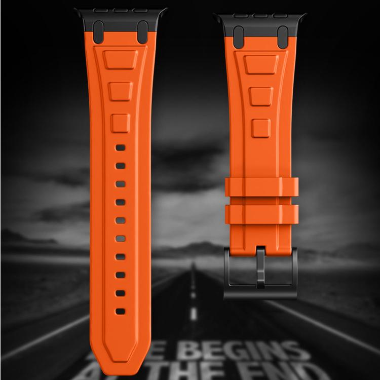 For Apple Watch 49mm / 46mm / 45mm / 44mm Triple-Layer Armour Silicone Watch Band