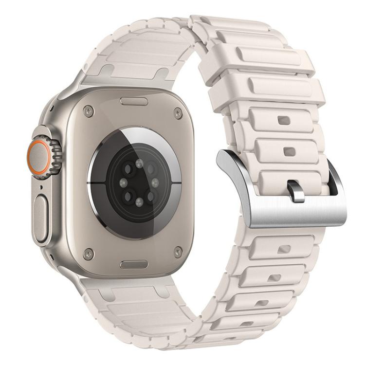 For Apple Watch 42mm / 41mm / 40mm / 38mm Reinforced I-Shape Texture Silicone Watch Band