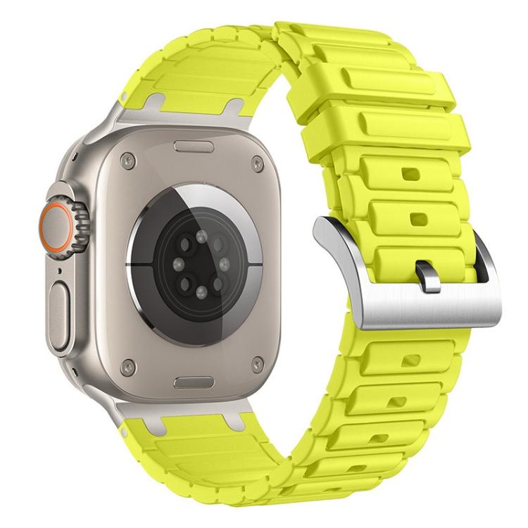 For Apple Watch 42mm / 41mm / 40mm / 38mm Reinforced I-Shape Texture Silicone Watch Band