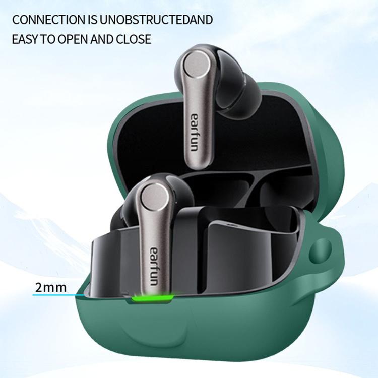 For EarFun Air Pro 4+ Solid Color Silicone Earphone Protective Cover