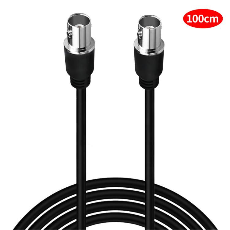 JUNSUNMAY Female to Female RG59U BNC Extension Cable for Video Security Camera CCTV Systems, Length:100cm