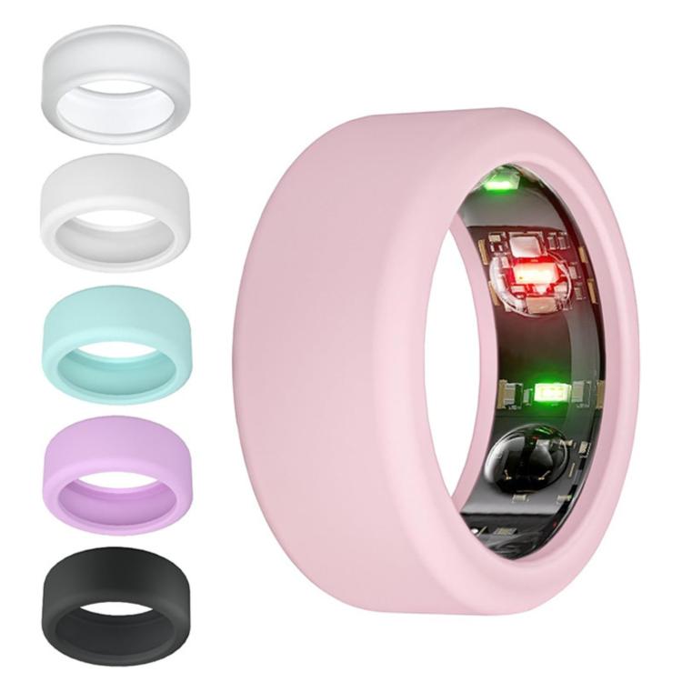 For Oura Ring Gen3 / Samsung Galaxy Ring Silicone Ring Cover, Size:S 5-10