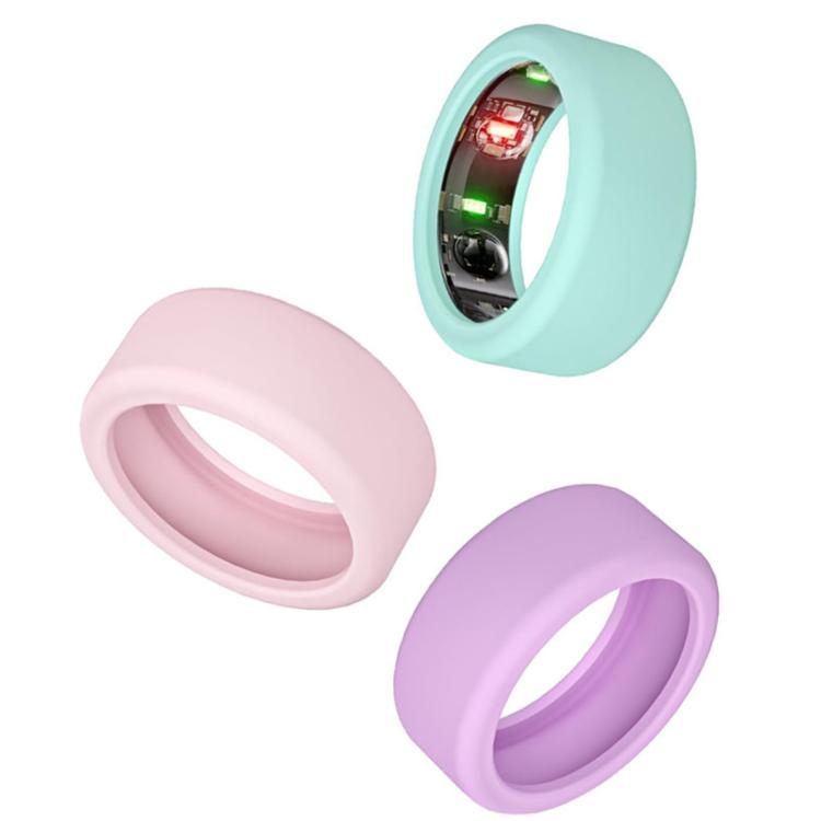 For Oura Ring Gen3 / Samsung Galaxy Ring Silicone Ring Cover, Size:S 5-10