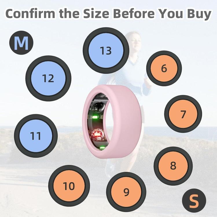 For Oura Ring Gen3 / Samsung Galaxy Ring Silicone Ring Cover, Size:S 5-10