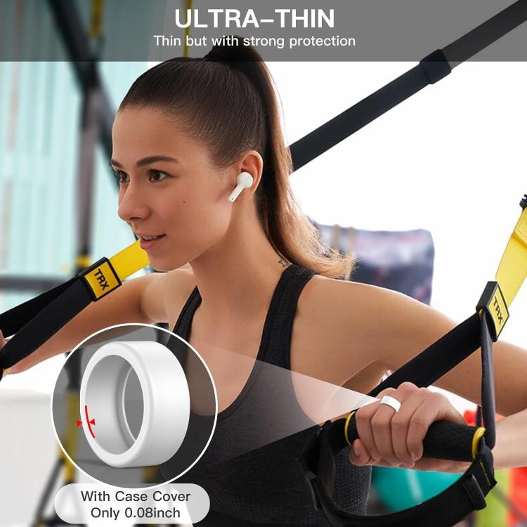 For Oura Ring Gen3 / Samsung Galaxy Ring Silicone Ring Cover, Size:S 5-10