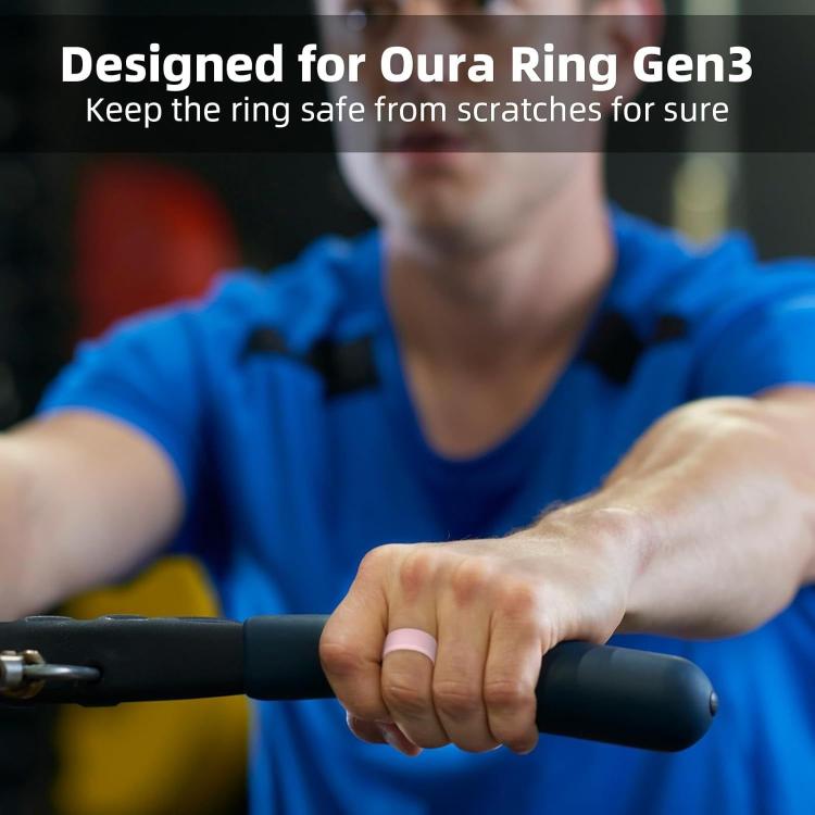 For Oura Ring Gen3 / Samsung Galaxy Ring Silicone Ring Cover, Size:S 5-10