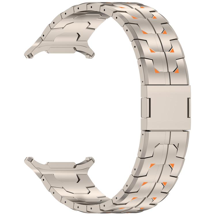 For Samsung Galaxy Watch Ultra 47mm / Ultra 2025 Steel Kongman Folding Clasp Titanium Metal Watch Band