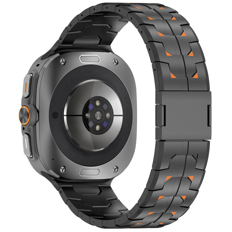 For Samsung Galaxy Watch Ultra 47mm / Ultra 2025 Steel Kongman Folding Clasp Titanium Metal Watch Band