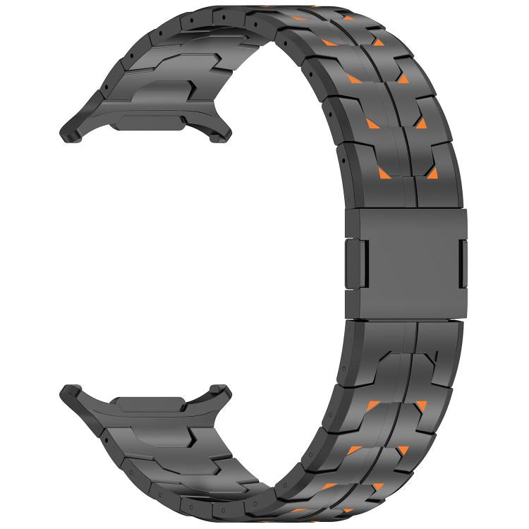 For Samsung Galaxy Watch Ultra 47mm / Ultra 2025 Steel Kongman Folding Clasp Titanium Metal Watch Band
