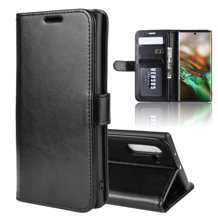 R64 Texture Single Fold Horizontal Flip Leather Case for Galaxy Note 10, with Holder & Card Slots & Wallet