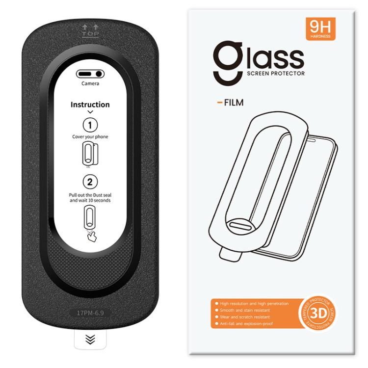For iPhone 16 Pro Smooth Anti-Fingerprint Easy Install Dust-Free Box HD Tempered Glass Film