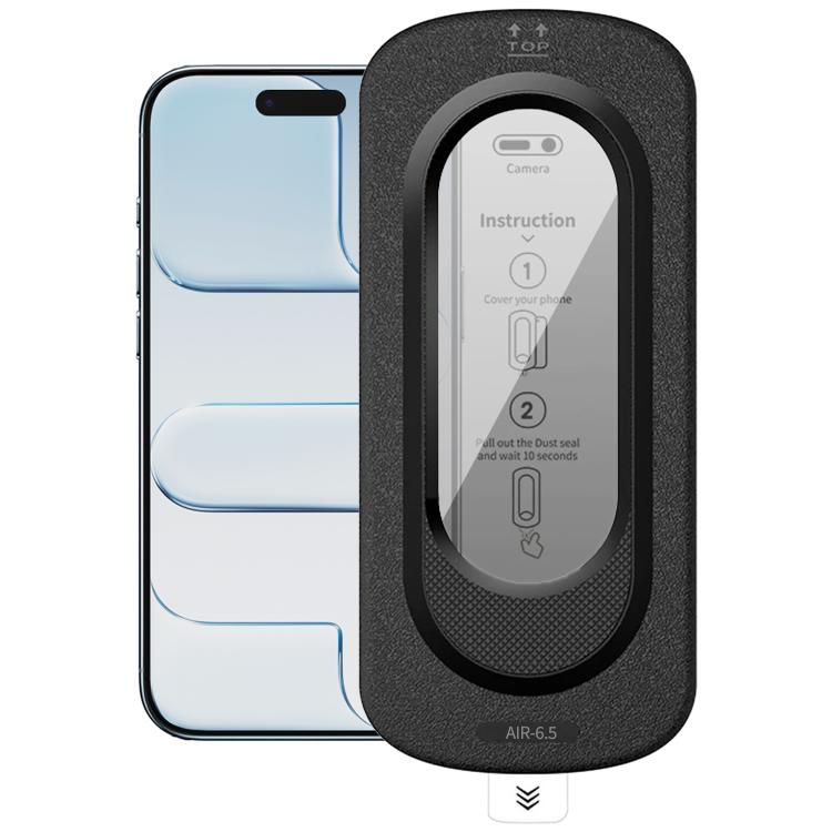 For iPhone Air Smooth Anti-Fingerprint Easy Install Dust-Free Box Privacy Tempered Glass Film