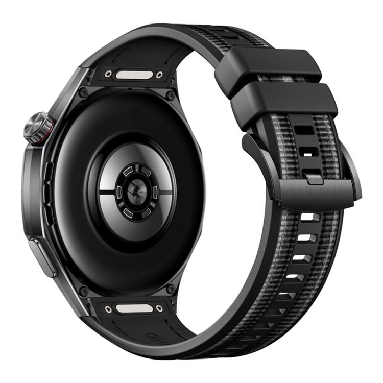 For Huawei Watch GT 6 Pro Push Button Composite Nylon Silicone Watch Band