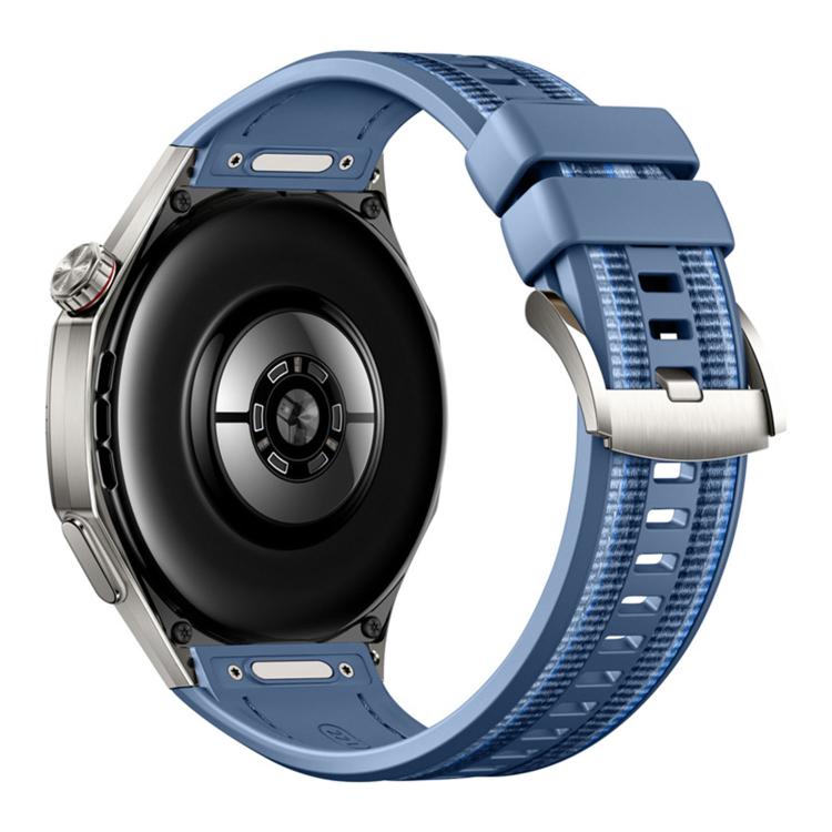 For Huawei Watch GT 6 Pro Push Button Composite Nylon Silicone Watch Band