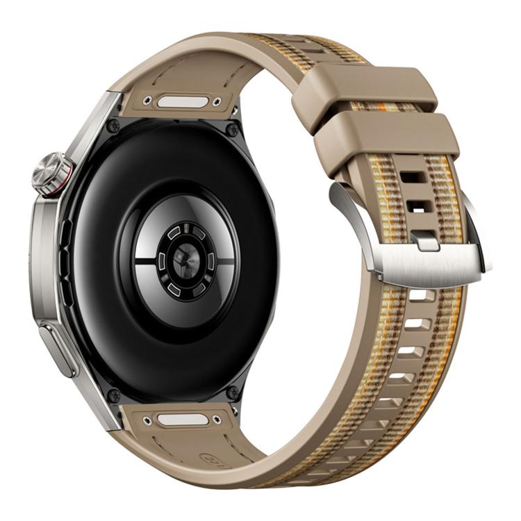 For Huawei Watch GT 6 Pro Push Button Composite Nylon Silicone Watch Band