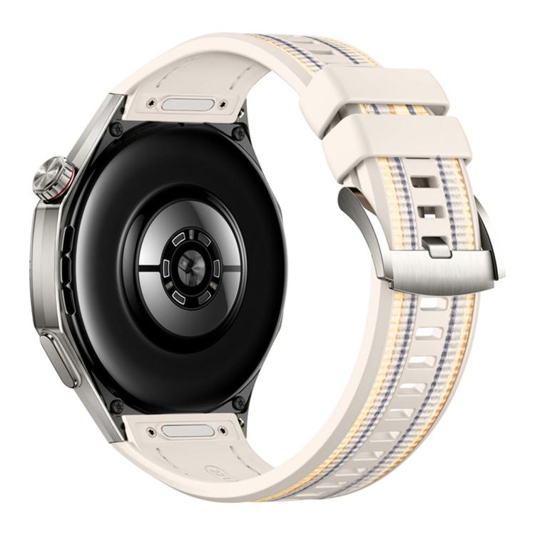 For Huawei Watch GT 6 Pro Push Button Composite Nylon Silicone Watch Band