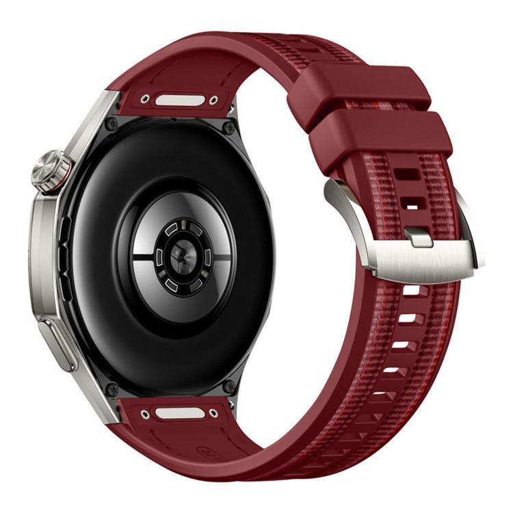 For Huawei Watch GT 6 Pro Push Button Composite Nylon Silicone Watch Band