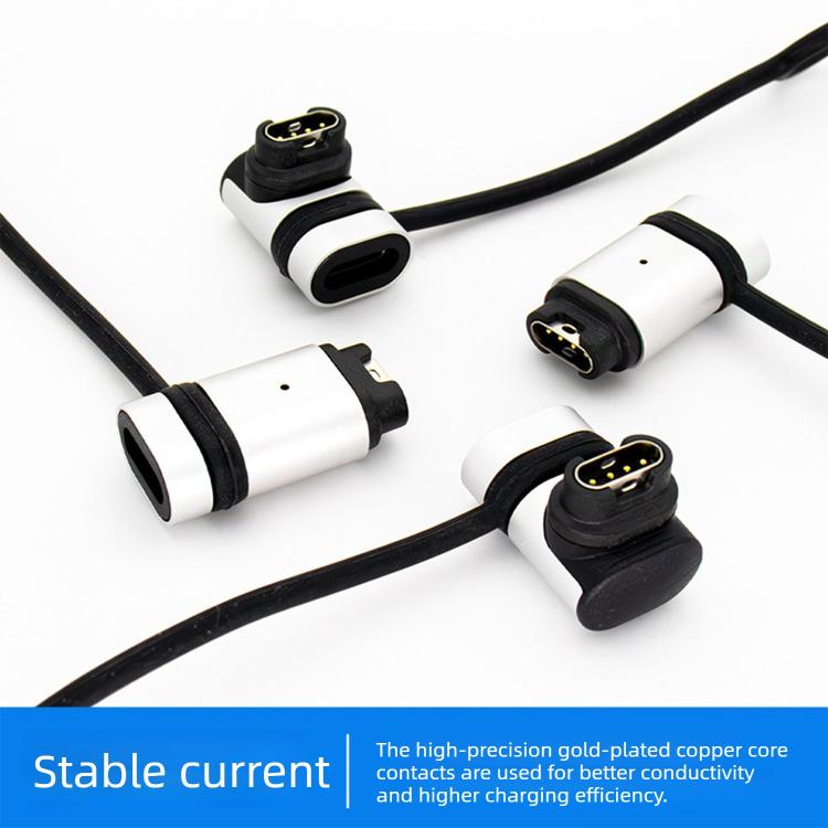 For Garmin Series Smart Watch Anti-Loss Lanyard Charging Metal Adapter Straight-End Style
