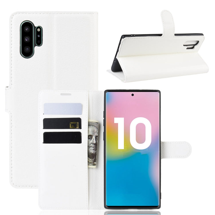 Litchi Texture Horizontal Flip Leather Case for Galaxy Note 10 Pro, with Wallet & Holder & Card Slots