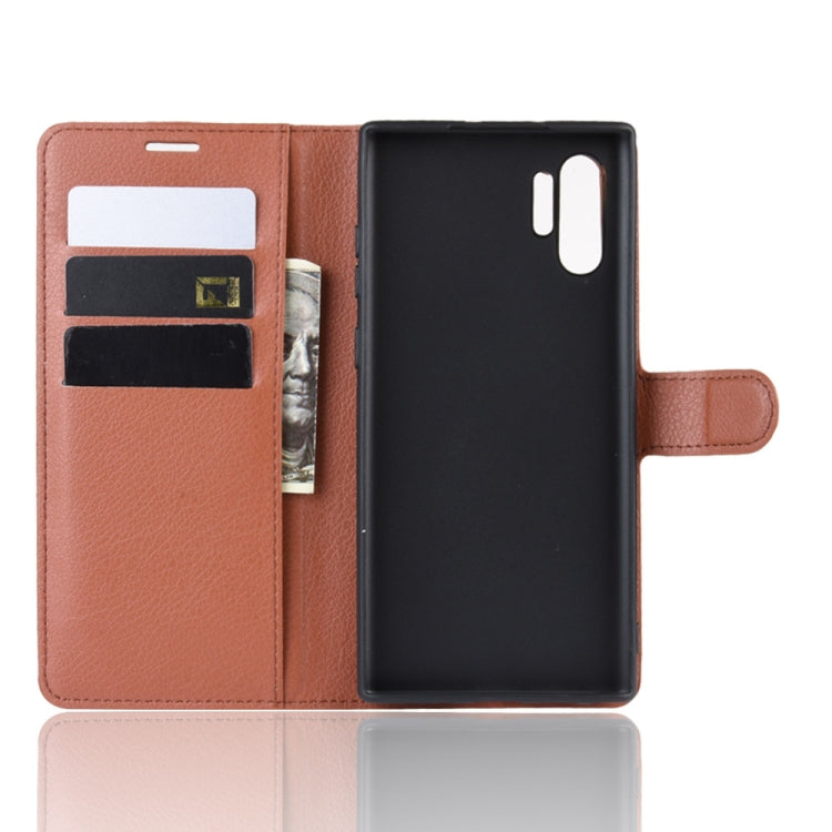 Litchi Texture Horizontal Flip Leather Case for Galaxy Note 10 Pro, with Wallet & Holder & Card Slots