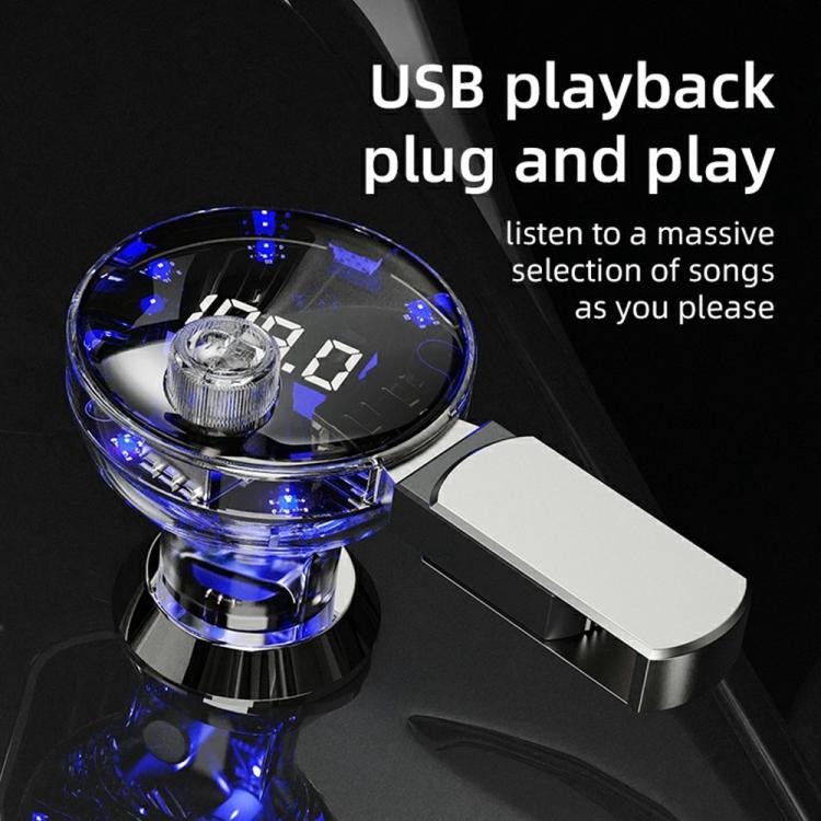 C10 USB / Type-C Multifunctional Car MP3 Player BT Hands-Free FM Transmitter Car Charger